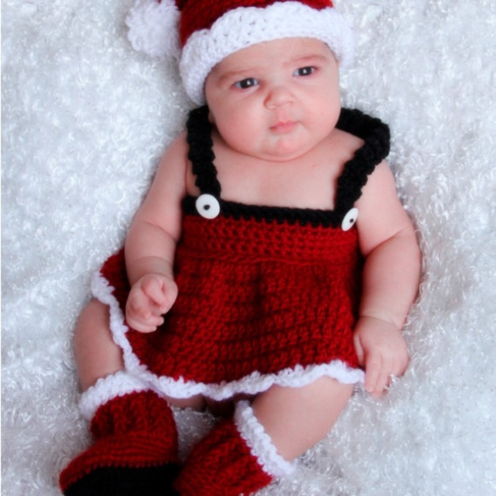 Festive Red and White Santa Hat Accessory